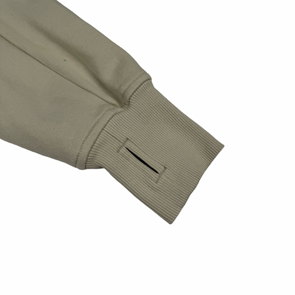 CP Company Beige Pullover Lens View Cotton Hoodie - Medium