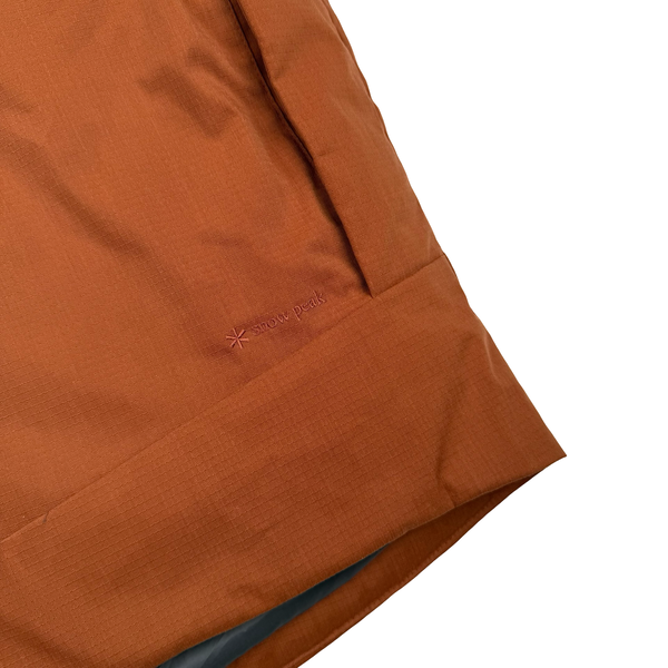 Snow Peak Fire Resistant Takibi Rust Ripstop  Down Filled Hooded Jacket - Medium