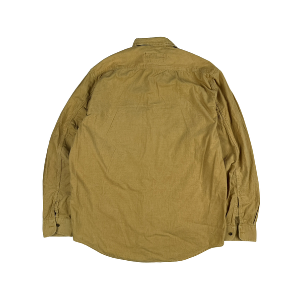 Valentino Yellow Corduroy Button up Shirt - XL