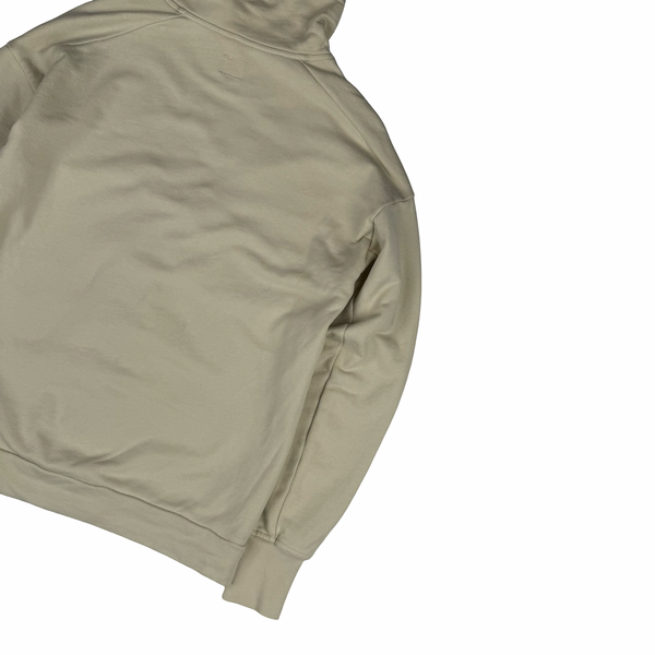 CP Company Beige Pullover Lens View Cotton Hoodie - Medium