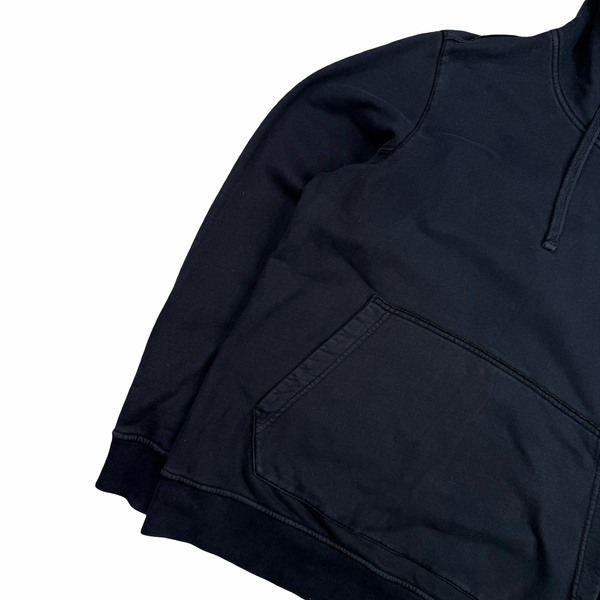 Stone Island Navy Cotton Hooded Jumper - XL