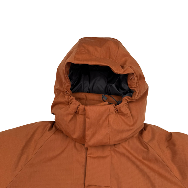 Snow Peak Fire Resistant Takibi Rust Ripstop  Down Filled Hooded Jacket - Medium