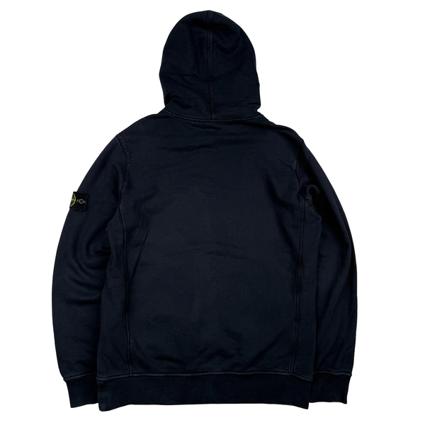 Stone Island Navy Cotton Hooded Jumper - XL