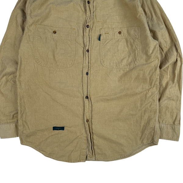 Valentino Yellow Corduroy Button up Shirt - XL