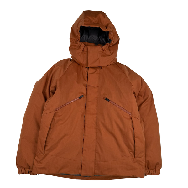 Snow Peak Fire Resistant Takibi Rust Ripstop  Down Filled Hooded Jacket - Medium