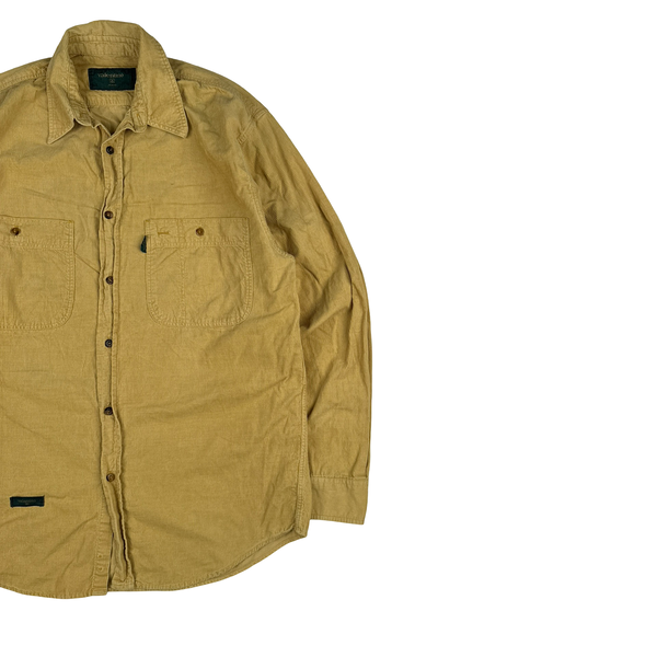 Valentino Yellow Corduroy Button up Shirt - XL