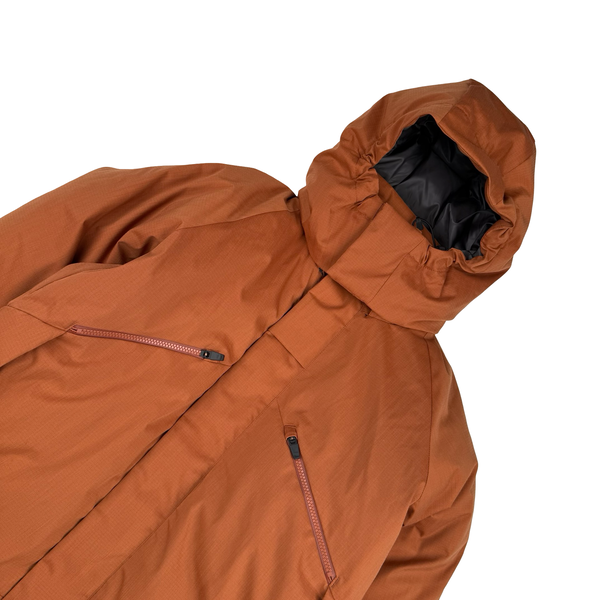 Snow Peak Fire Resistant Takibi Rust Ripstop  Down Filled Hooded Jacket - Medium