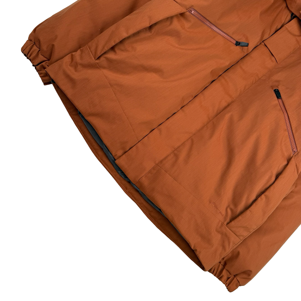 Snow Peak Fire Resistant Takibi Rust Ripstop  Down Filled Hooded Jacket - Medium