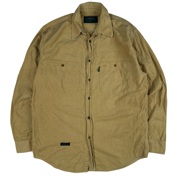 Valentino Yellow Corduroy Button up Shirt - XL