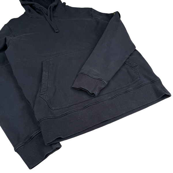 Stone Island 2021 Black Pullover Cotton Hoodie - Large