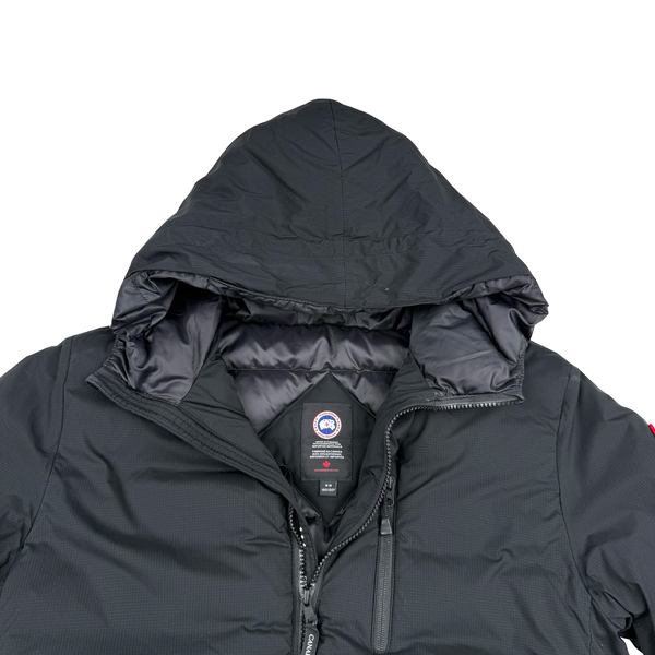 Canada Goose Lodge Black Down Hooded  Jacket - Medium