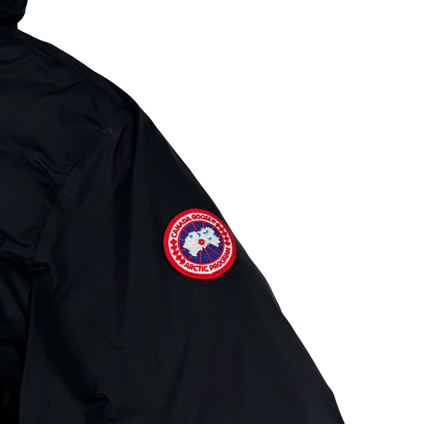 Canada Goose Lodge Black Down Hooded  Jacket - Medium