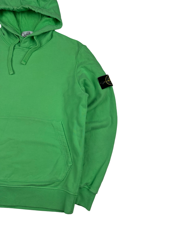 Stone Island 2022 Green Pullover Cotton Hoodie - Medium
