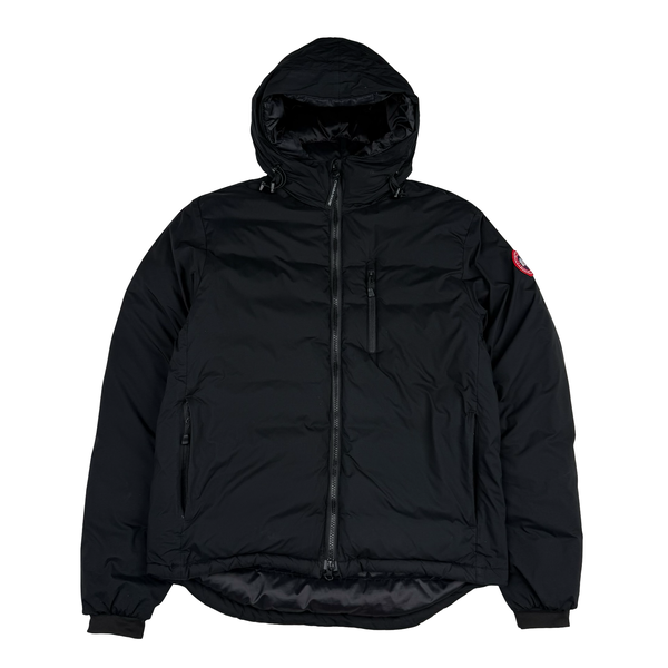 Canada Goose Lodge Black Down Hooded  Jacket - Medium