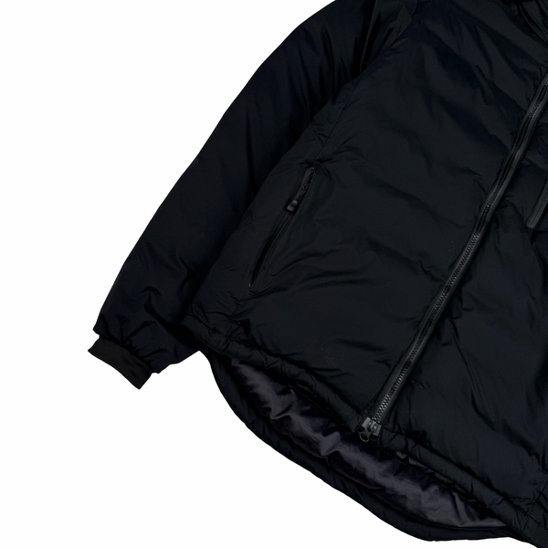 Canada Goose Lodge Black Down Hooded  Jacket - Medium