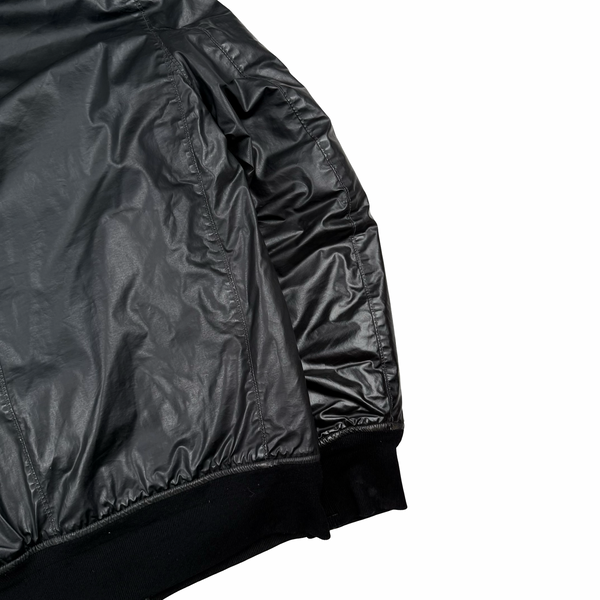 Stone Island 2011 Black Mussola Gommata Hooded Jacket - XL