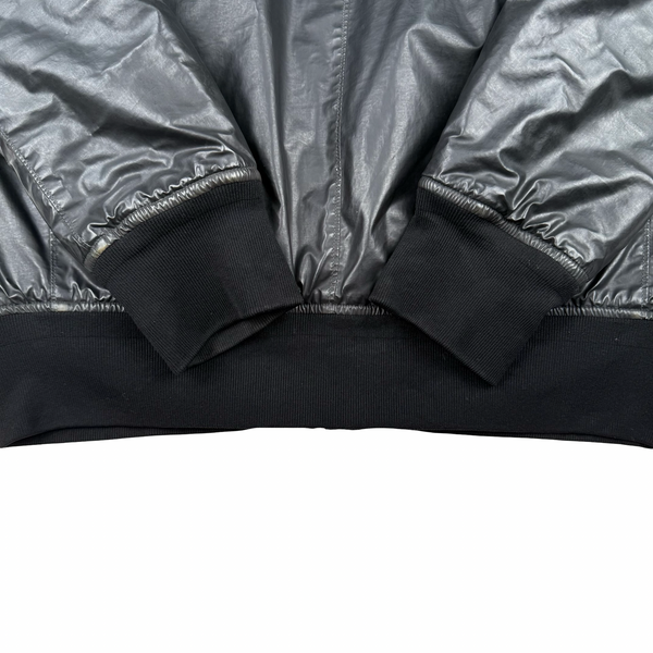 Stone Island 2011 Black Mussola Gommata Hooded Jacket - XL