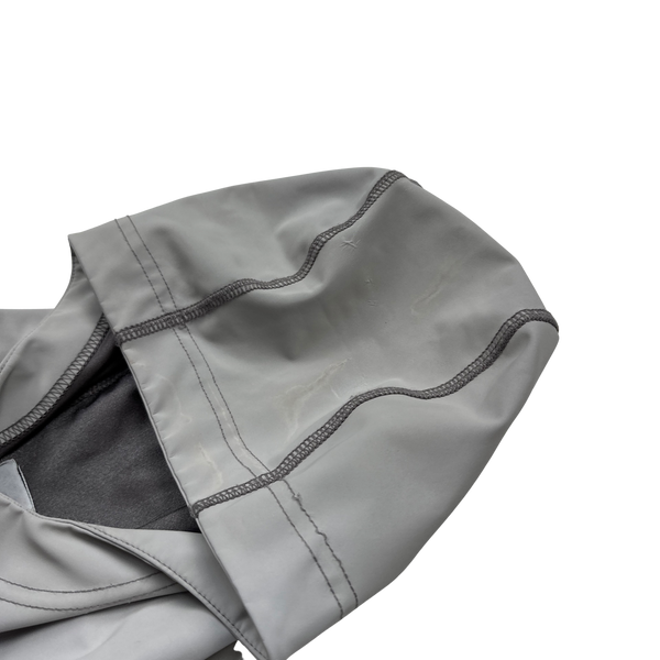 Stone Island 2019 Grey Plated Reflective Pullover Hoodie - Small