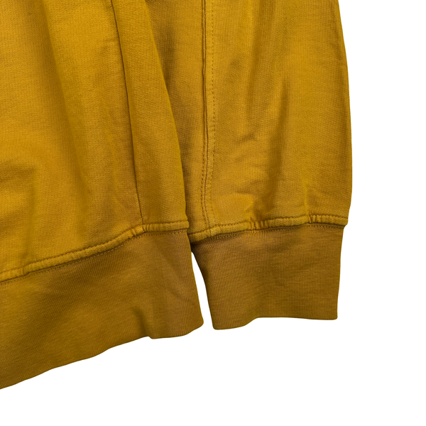 CP Company Mustard Yellow Cotton Crewneck Sweatshirt - Medium