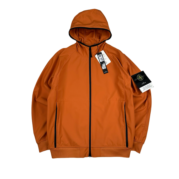 Stone Island 2023 Orange Soft Shell R eDye Technology Jacket - XL