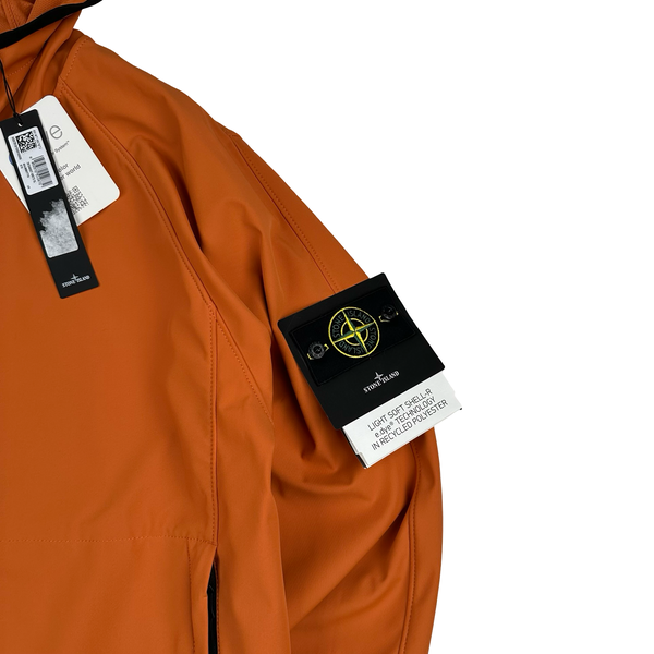 Stone Island 2023 Orange Soft Shell R eDye Technology Jacket - XL