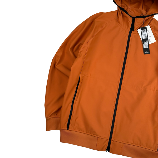 Stone Island 2023 Orange Soft Shell R eDye Technology Jacket - XL