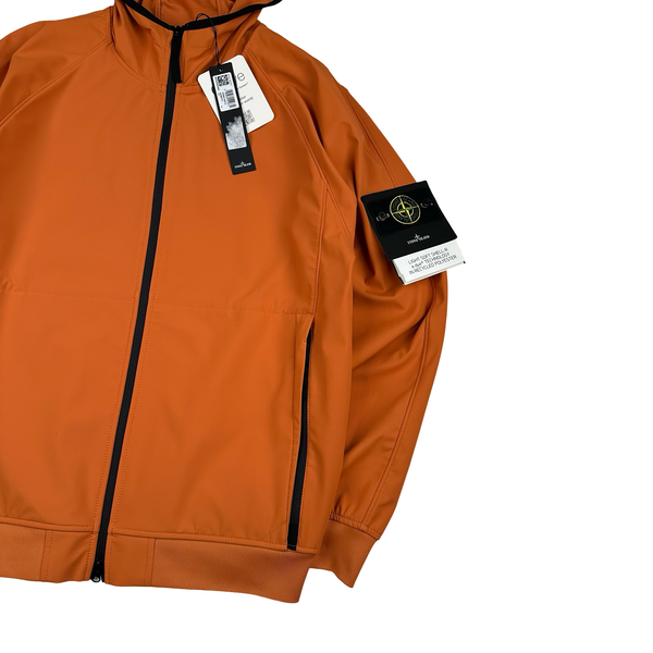 Stone Island 2023 Orange Soft Shell R eDye Technology Jacket - XL