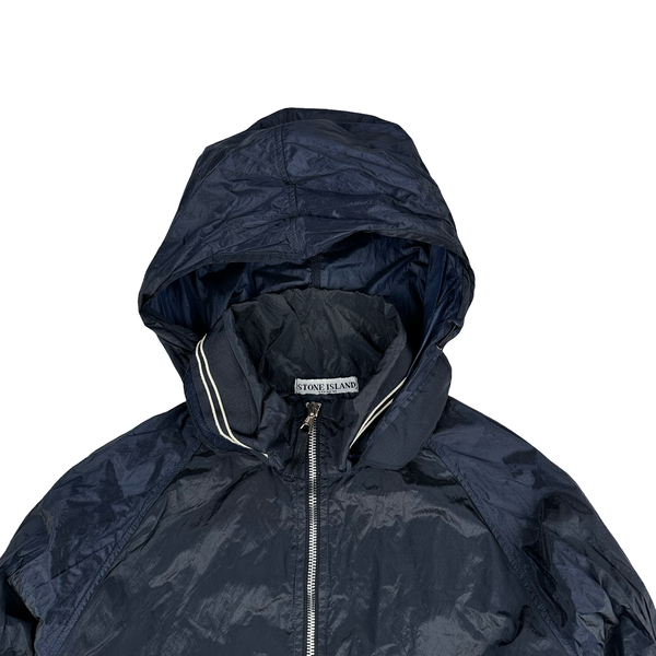 Stone Island Vintage 2005 Navy Nylon Metal Shimmer Jacket - Medium