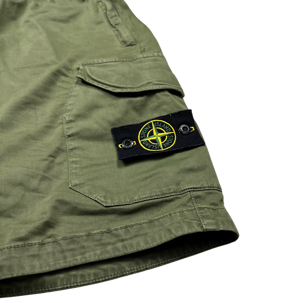 Stone Island 2020 Khaki Cargo Shorts - 32"