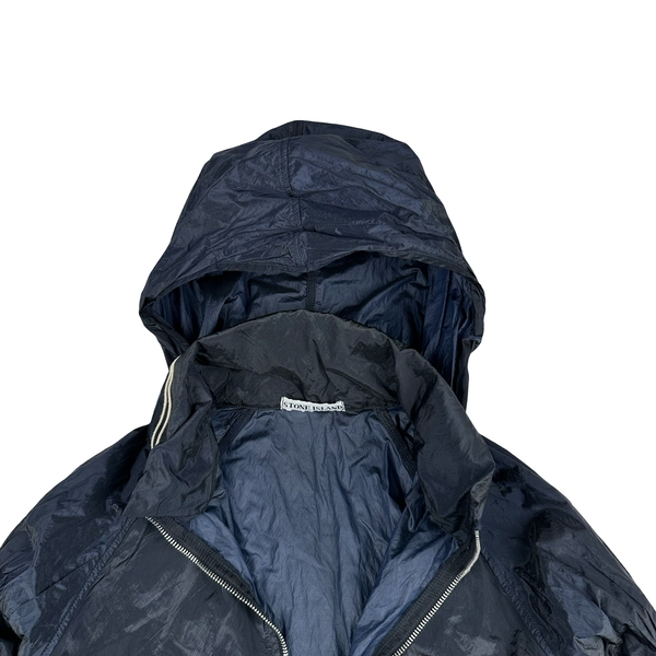 Stone Island Vintage 2005 Navy Nylon Metal Shimmer Jacket - Medium