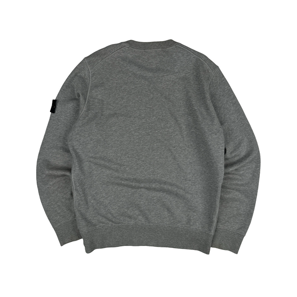 Stone Island 2022 Grey Cotton Crewneck Sweatshirt - Medium