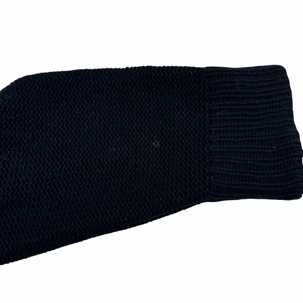 Stone Island 2010 Navy Heavyweight Wool Zipped Hoodie Jumper - Large