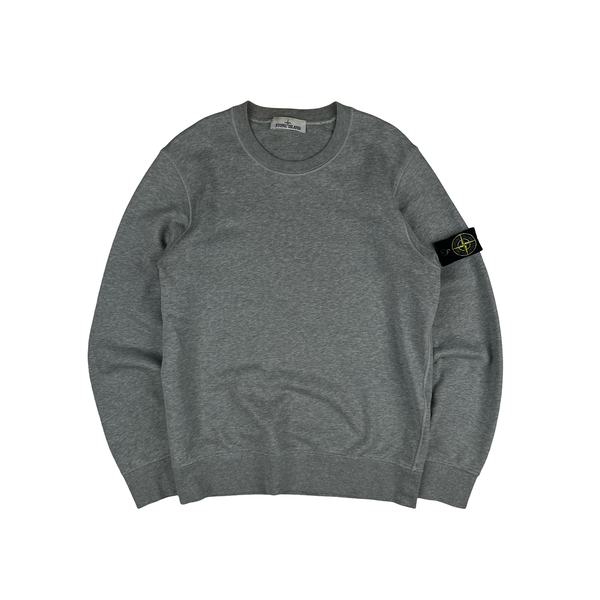 Stone Island 2022 Grey Cotton Crewneck Sweatshirt - Medium