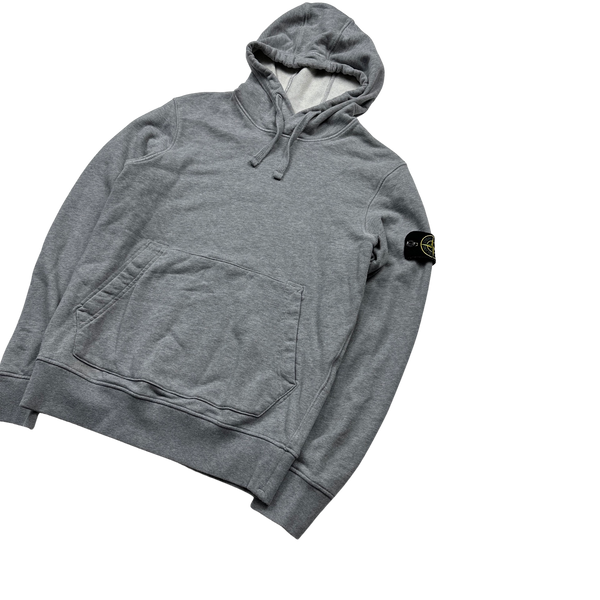 Stone Island Light Grey 2022 Pullover Hoodie Small Mat s Island