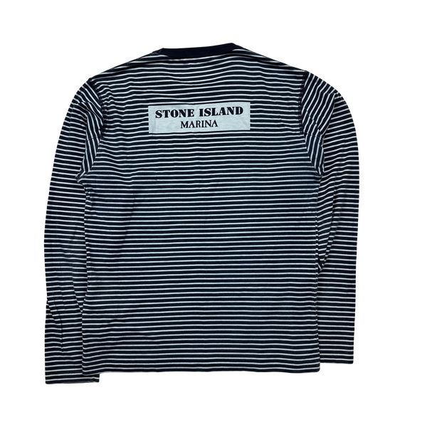 Stone Island 2019 Striped Marina Longsleeve Top - Small