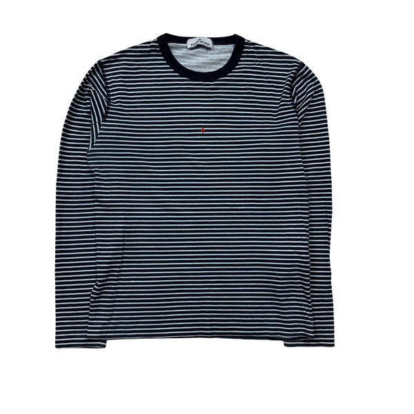 Stone Island 2019 Striped Marina Longsleeve Top - Small