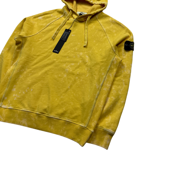 Stone Island 2022 Camo OVD Yellow Pullover Hoodie - Small