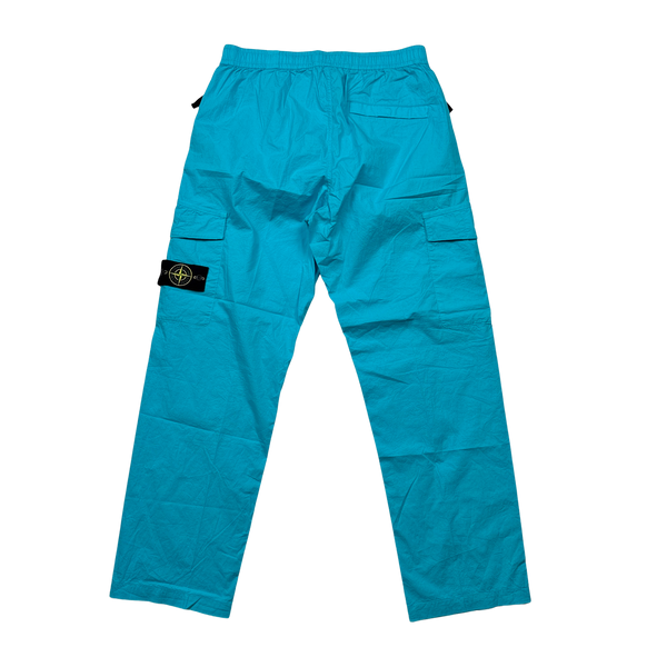 Stone Island 2023 Blue Regular Fit Cargo Trousers - 31"