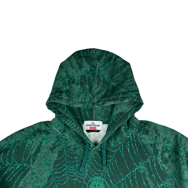 Stone Island x Supreme 2023 Spiderweb Hoodie - XXL
