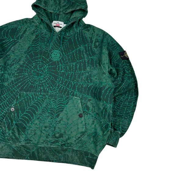 Stone Island x Supreme 2023 Spiderweb Hoodie - XXL
