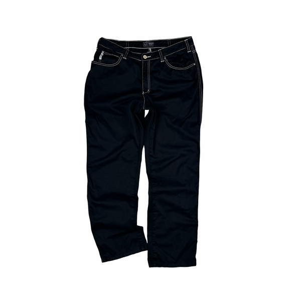 Armani Jeans 2000's Smart Contrast Stitch Chino Trousers - Medium