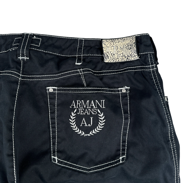Armani Jeans 2000's Smart Contrast Stitch Chino Trousers - Medium