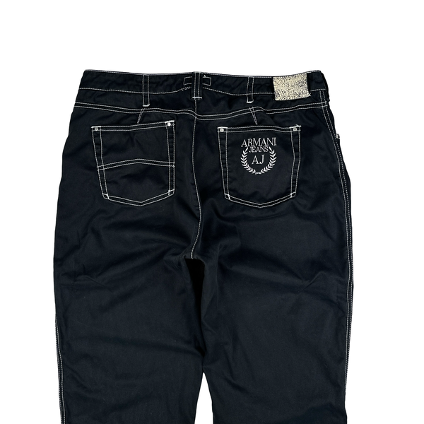 Armani Jeans 2000's Smart Contrast Stitch Chino Trousers - Medium