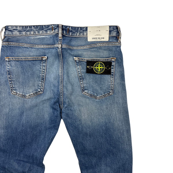 Stone Island 2017 Slim Fit Light Wash Jeans - 32"