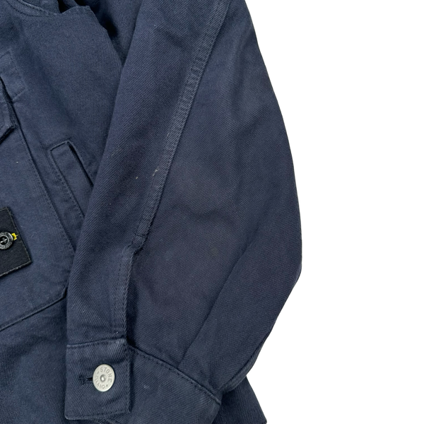 Stone Island x Supreme 2023 Navy Bull Denim TC Jacket - Medium