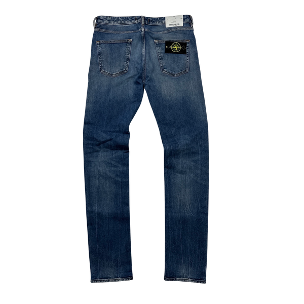 Stone Island 2017 Slim Fit Light Wash Jeans - 32"
