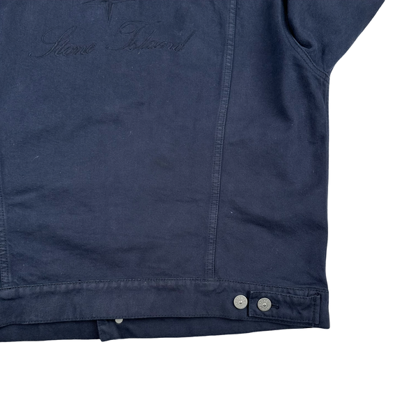 Stone Island x Supreme 2023 Navy Bull Denim TC Jacket - Medium