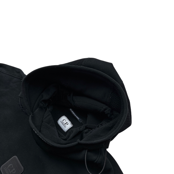 CP Company Black Metropolis Face Mask Hoodie - Small