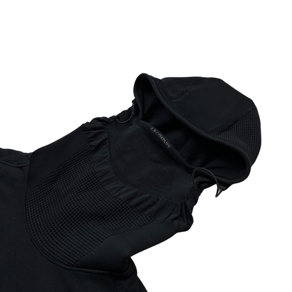 CP Company Black Metropolis Face Mask Hoodie - Small