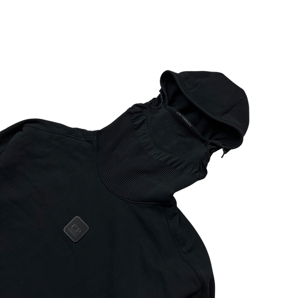 CP Company Black Metropolis Face Mask Hoodie - Small